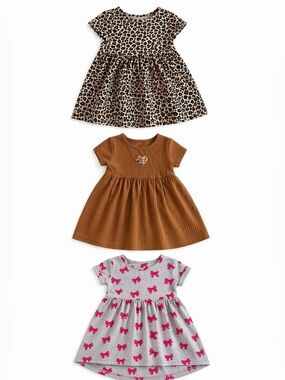 Toddler Girls Summer Dress Bundle Size 3T (3 Pieces) Soft & Comfy